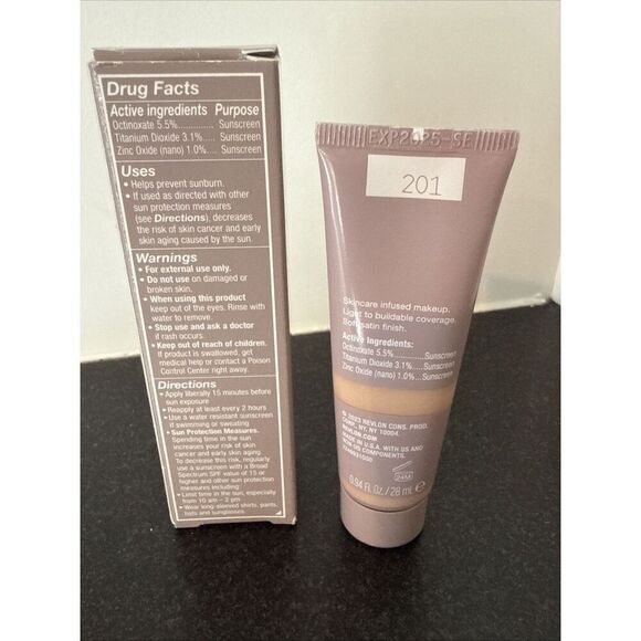 Revlon Illuminance Serum Tint SPF 15 #201 Creamy Natural 0.94 Fl Oz Ea. - NIB - Picture 3 of 5